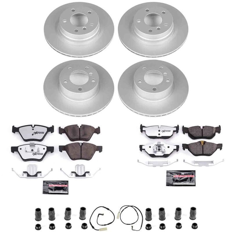 BMW 325i Brake Kit - Front + Rear - PowerStop - Z26 Coated - 2006