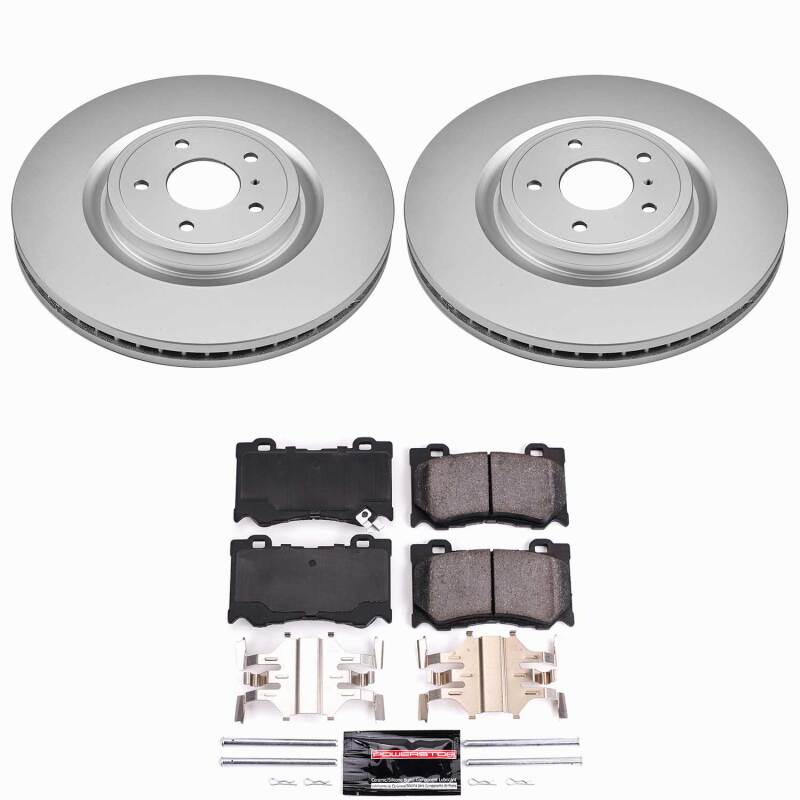 Infiniti FX50 Brake Kit - Front - PowerStop - Z23 Coated - `09-`13