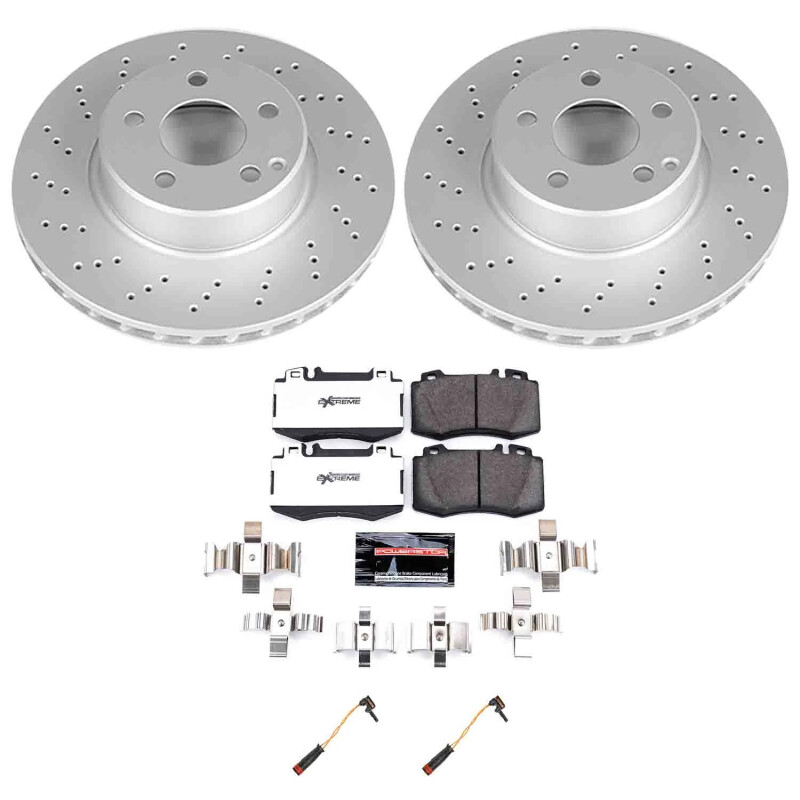 Mercedes-Benz CL500 Brake Kit - Front - PowerStop - Z26 Coated - `03-`06