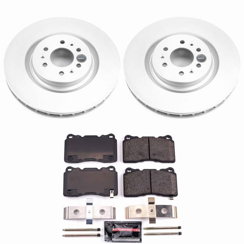 Cadillac CTS Brake Kit - Front - PowerStop - Z23 Coated - `04-`07