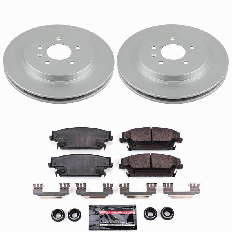 Cadillac CTS Brake Kit - Rear - PowerStop - Z23 Evolution Coated - `06-`07
