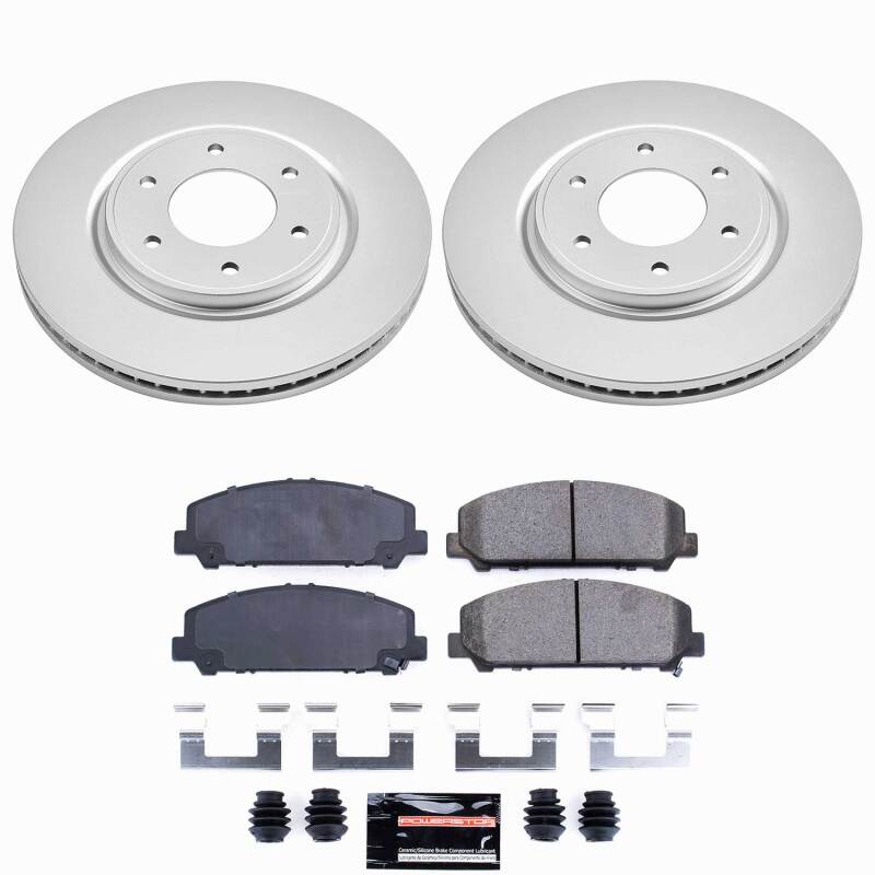 Infiniti QX56 Brake Kit - Front - PowerStop - Z23 Coated - `08-`10