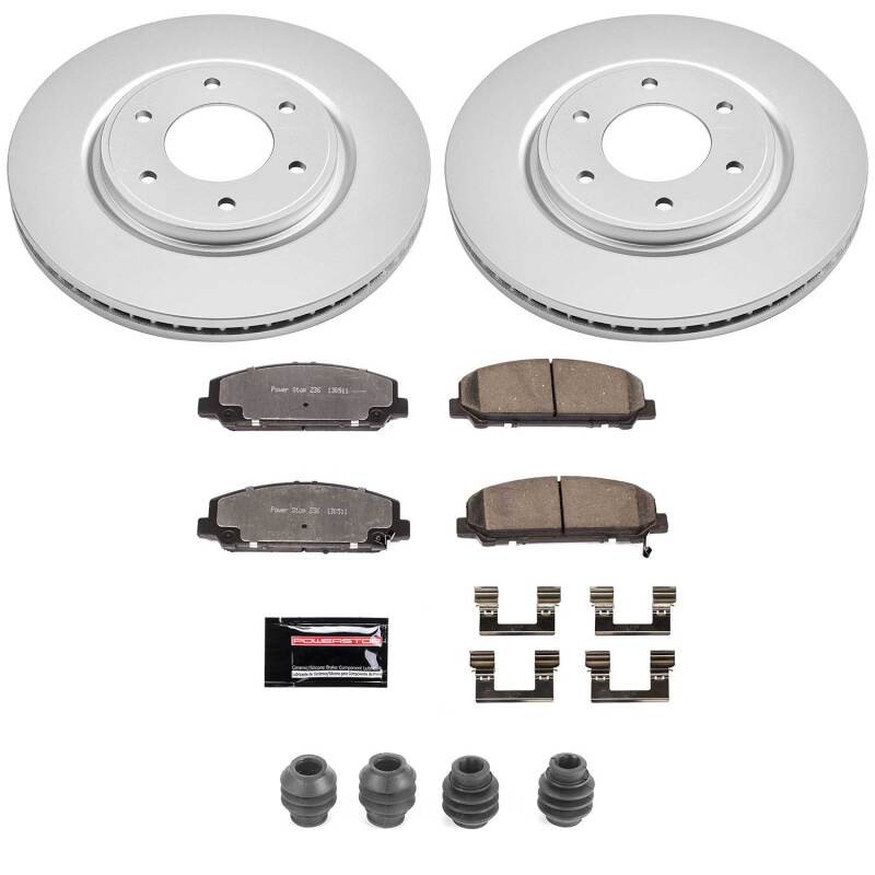 Infiniti QX56 Brake Kit - Front - PowerStop - Z36 Coated Truck & Tow - `08-`10