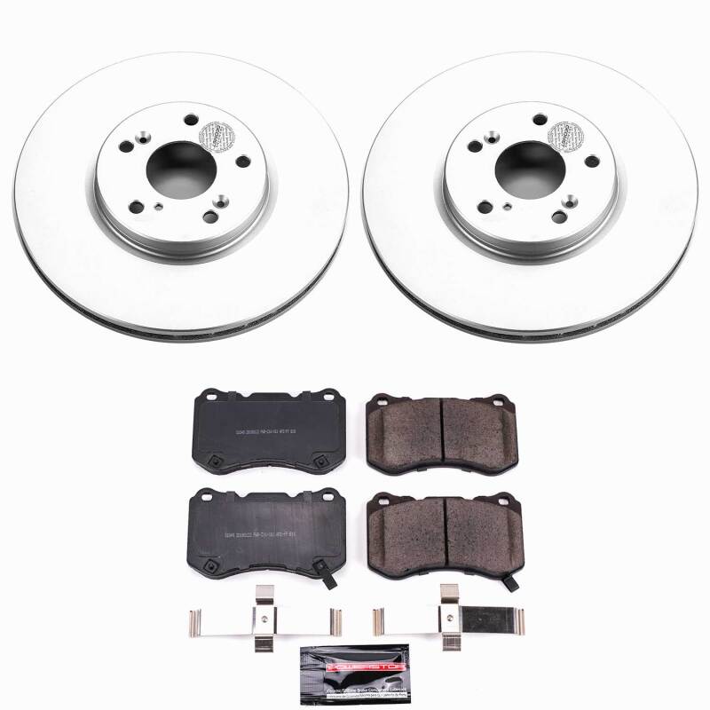 Acura TL Brake Kit - Front - PowerStop - Z23 Coated - `04-`08