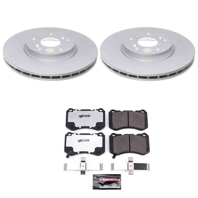 Acura TL Brake Kit - Front - PowerStop - Z26 Coated - `04-`08