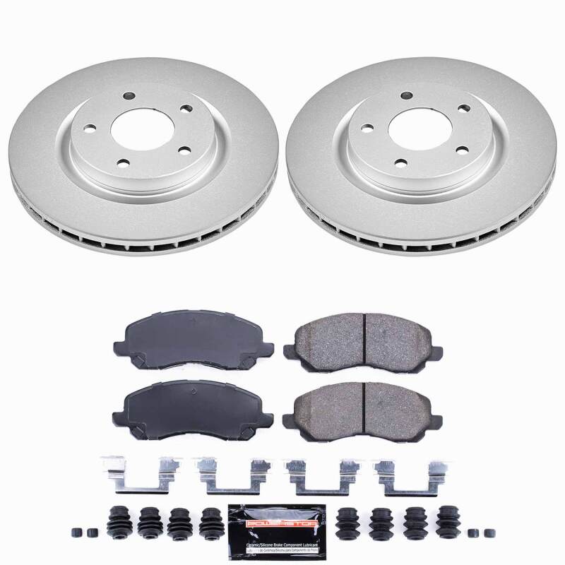 Chrysler 200 Brake Kit - Front - PowerStop - Z23 Coated - `11-`14