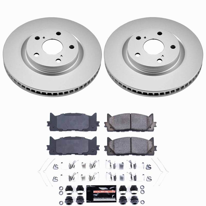 Lexus ES300h Brake Kit - Front - PowerStop - Z23 Coated - `13-`18