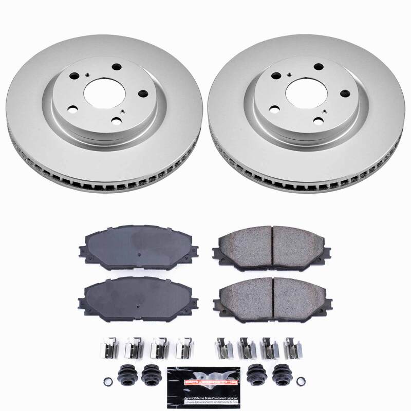 Pontiac Vibe Brake Kit - Front - PowerStop - Z23 Coated - `09-`10