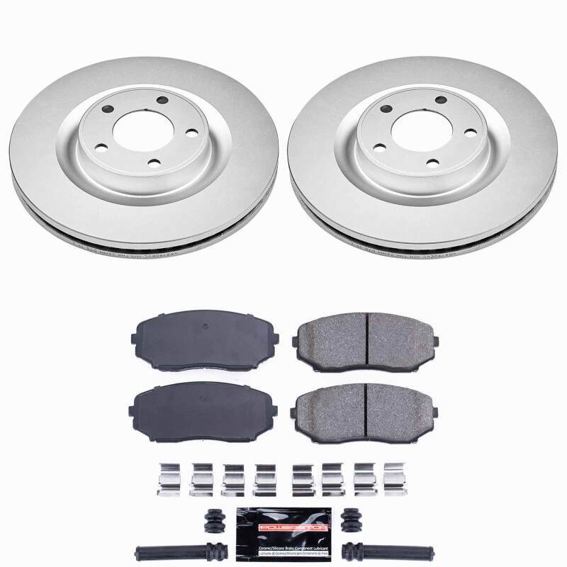 Ford Edge Brake Kit - Front - PowerStop - Z23 Coated - `07-`14