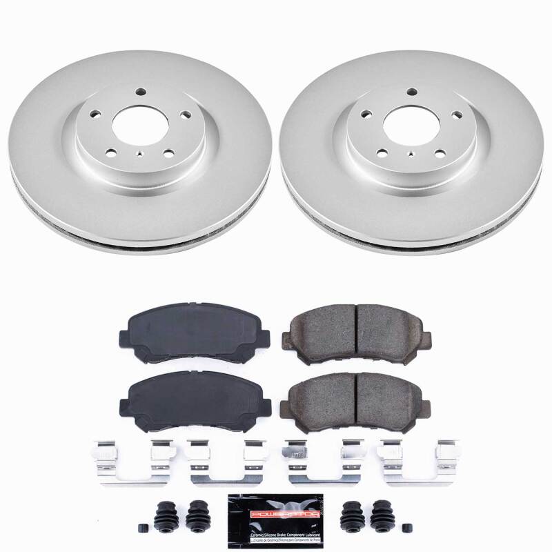 Nissan Maxima Brake Kit - Front - PowerStop - Z23 Coated - `09-`14