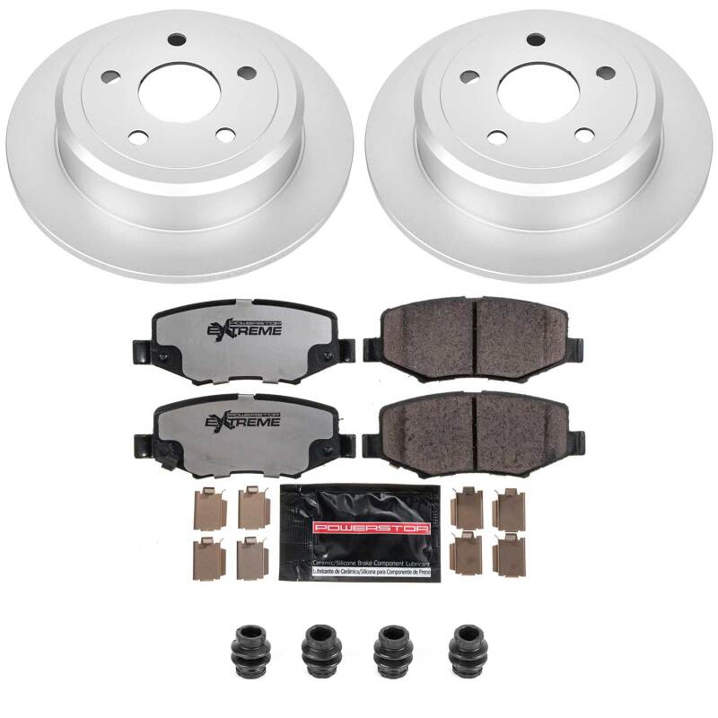 Jeep Wrangler Brake Kit - Rear - PowerStop - Z36 Coated Truck & Tow - `07-`17