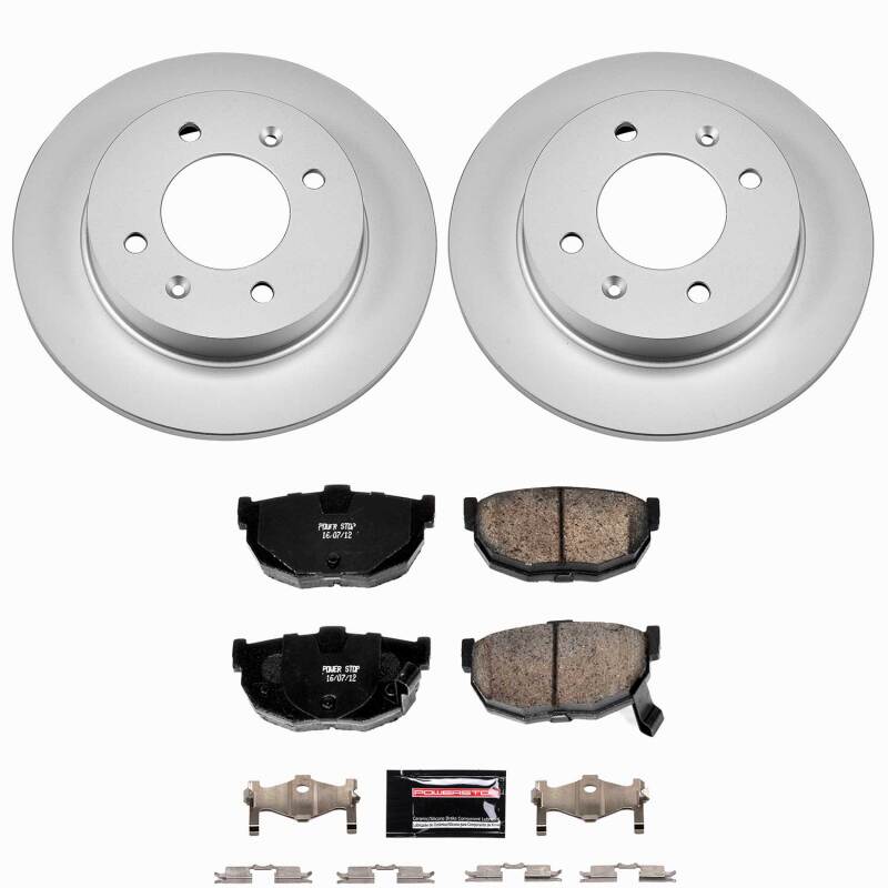 Hyundai Elantra Brake Kit - Rear - PowerStop - Z23 Coated - `97-`06