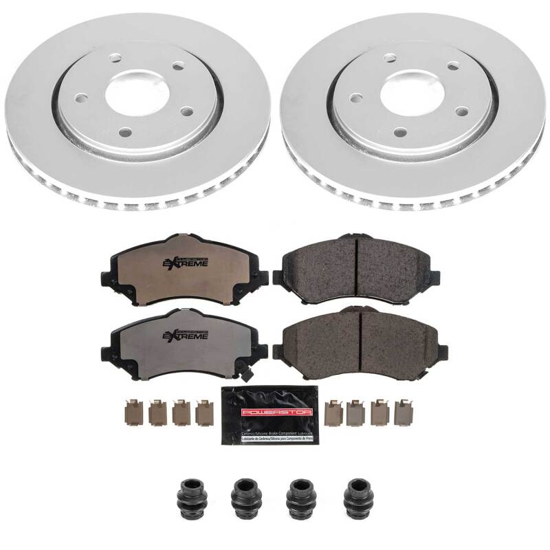 Chrysler Town & Country Brake Kit - Front - PowerStop - Z36 Coated Truck & Tow - `08-`16