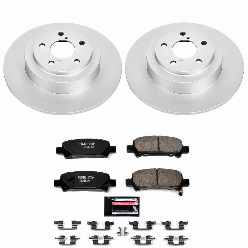 Subaru Baja Brake Kit - Rear - PowerStop - Z23 Coated - `03-`06