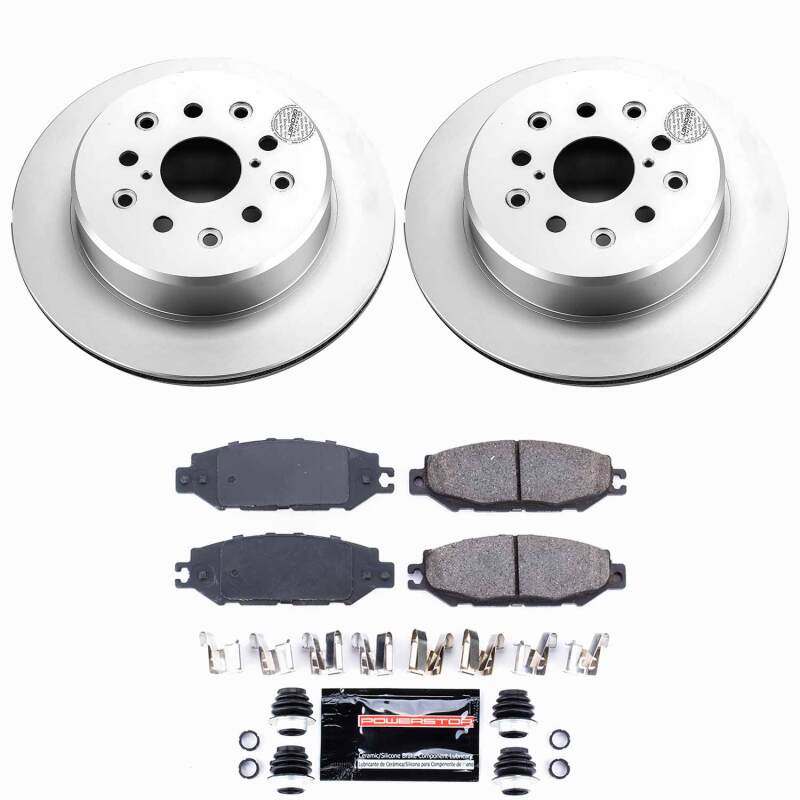 Lexus SC300 Brake Kit - Rear - PowerStop - Z23 Coated - `99-`00