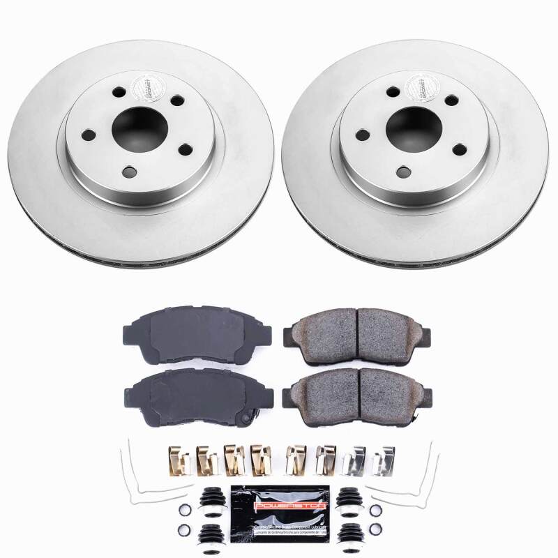 Toyota RAV4 Brake Kit - Front - PowerStop - Z23 Coated - `96-`03