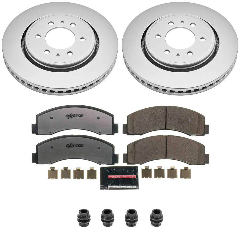 Ford Expedition Brake Kit - Front - PowerStop - Z36 Coated Truck & Tow - `10-`21