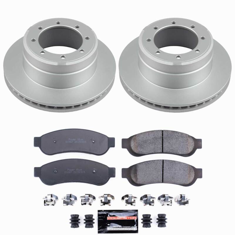 Ford F-350 Super Duty Brake Kit - Rear - PowerStop - Z23 Coated - `05-`10