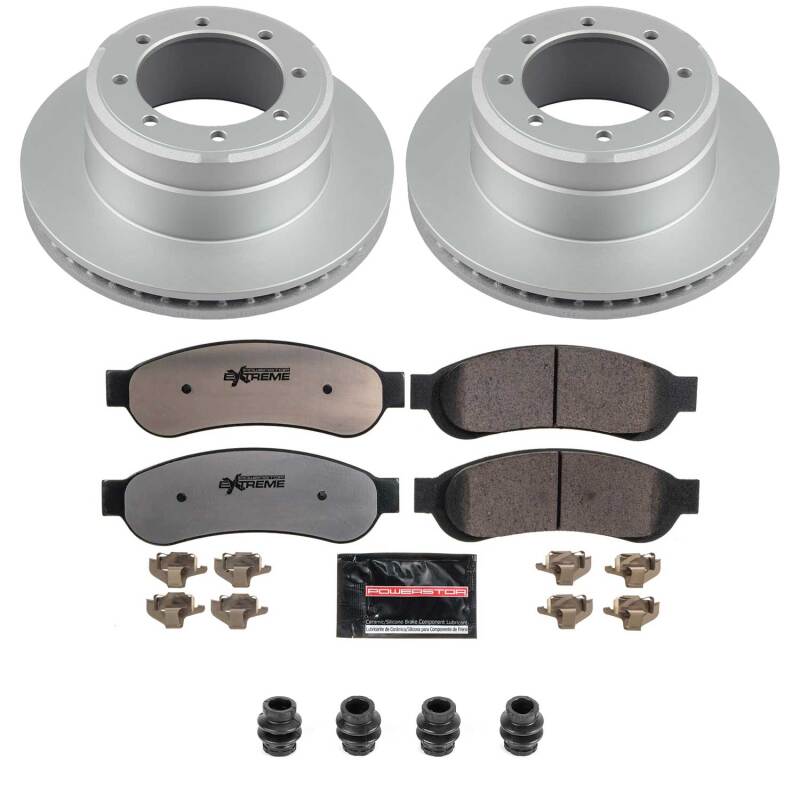 Ford F-350 Super Duty Brake Kit - Rear - PowerStop - Z36 Coated Truck & Tow - `05-`10