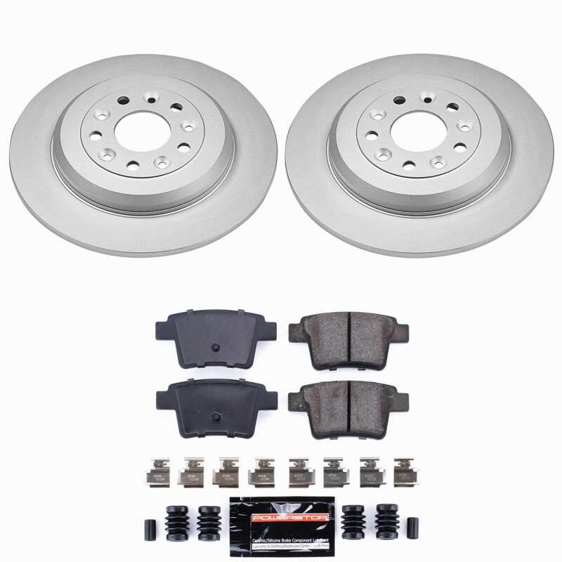 Ford Five Hundred Brake Kit - Rear - PowerStop - Z23 Coated Rotors + Pads - `05-`07