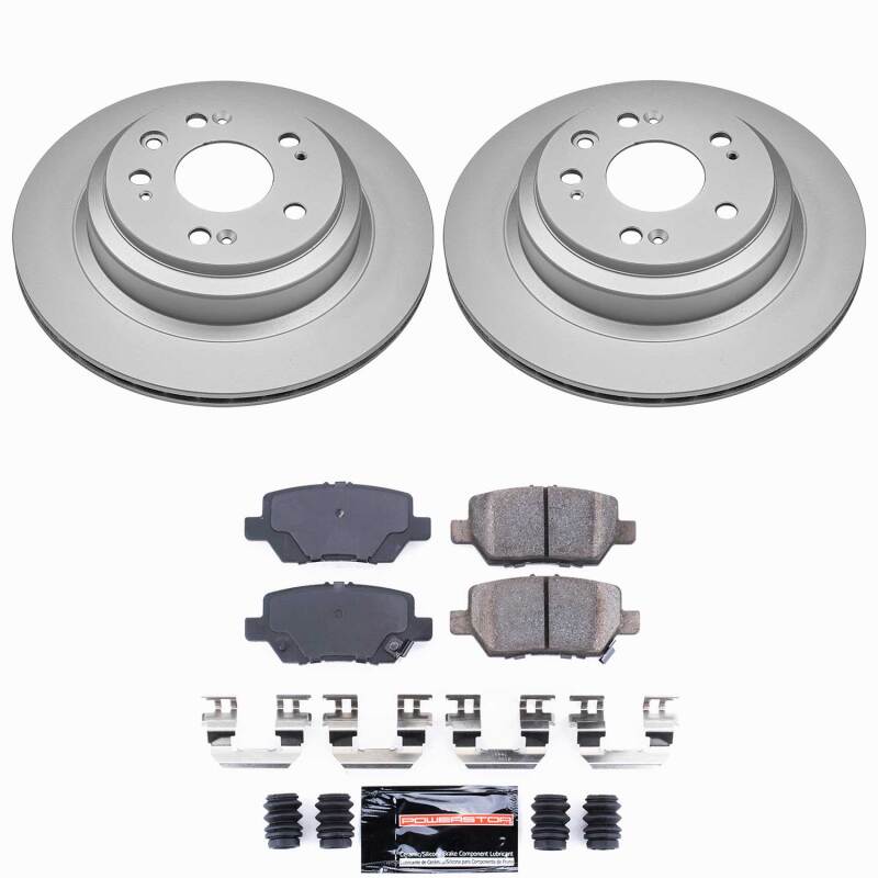 Acura RL Brake Kit - Rear - PowerStop - Z23 Evolution Coated - `05-`12