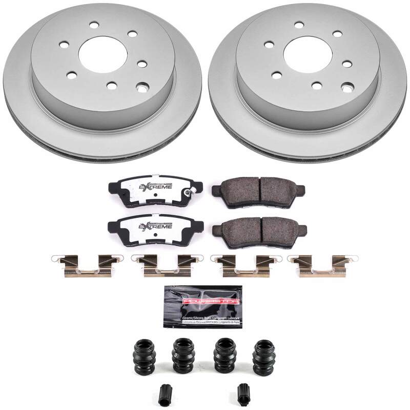 Nissan Frontier Brake Kit - Rear - PowerStop - Z36 Coated Truck & Tow - `05-`26