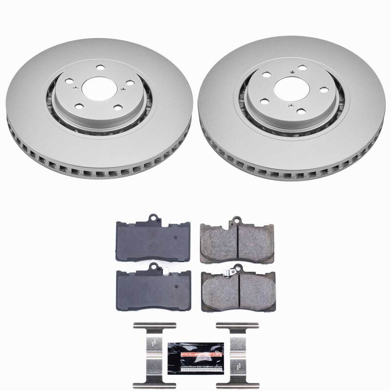 Lexus GS Brake Kit - Front - PowerStop - Z23 Evolution Coated - `07-`11