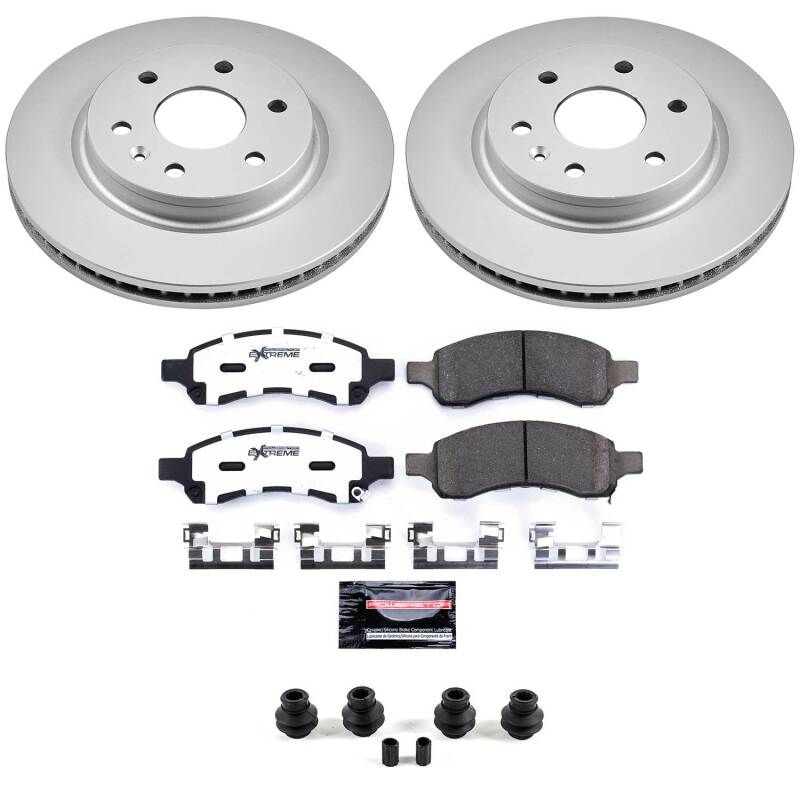 Buick Enclave Brake Kit - Front - PowerStop - Z36 Coated Truck & Tow - `08-`17
