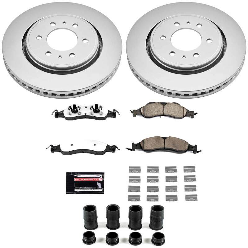 Ford Expedition Brake Kit - Front - PowerStop - Z36 Coated Truck & Tow - `07-`09