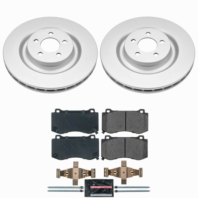 Chrysler 300 Brake Kit - Front - PowerStop - Z23 Coated - `05-`10