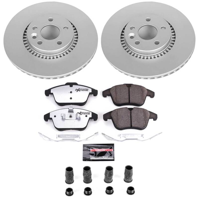 Land Rover LR2 Brake Kit - Front - PowerStop - Z36 Coated Truck & Tow - `08-`15