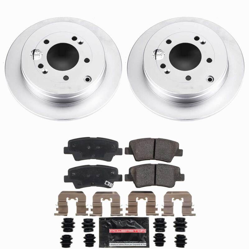 Kia Amanti Brake Kit - Rear - PowerStop - Z23 Coated - `07-`09