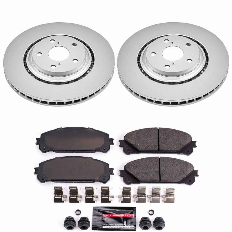 Lexus NX200t Brake Kit - Front - PowerStop - Z23 Coated - `15-`17