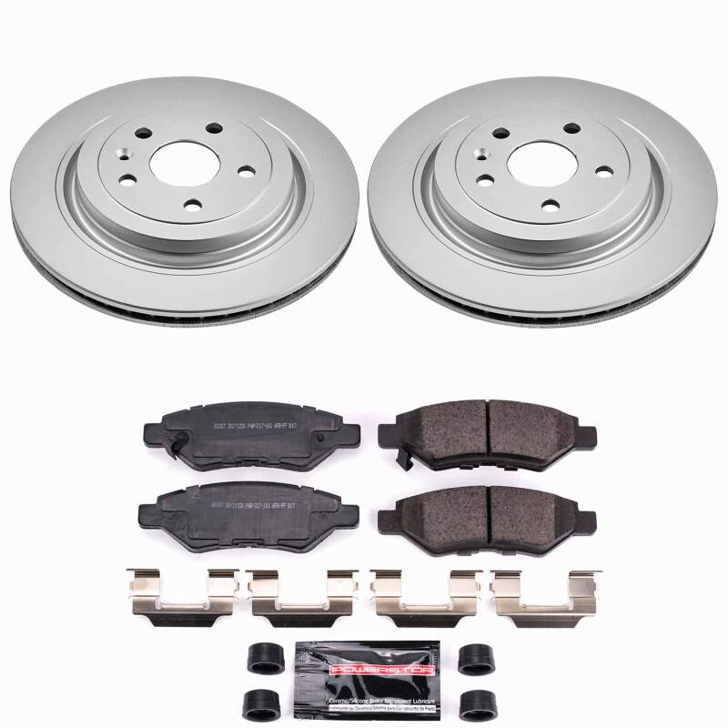 Cadillac CTS Brake Kit - Rear - PowerStop - Z23 Coated - `08-`14