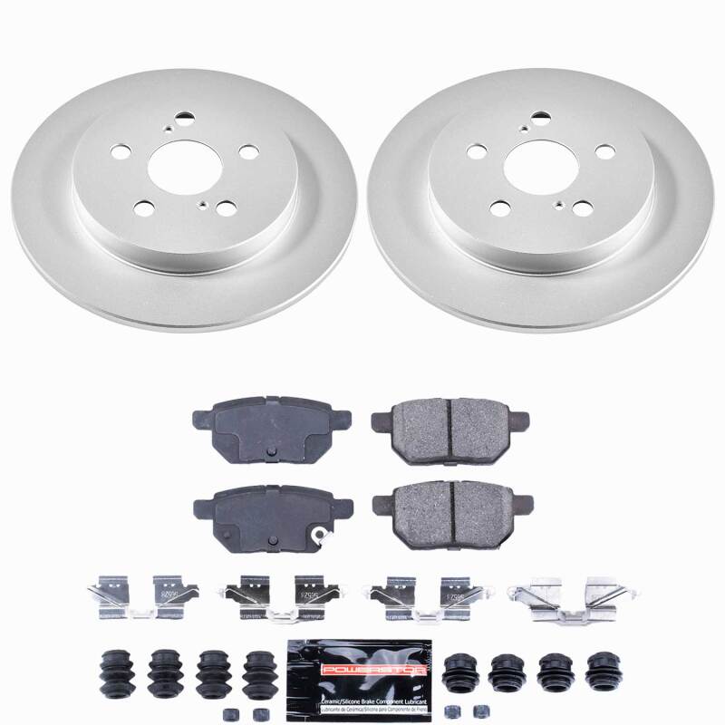 Pontiac Vibe Brake Kit - Rear - PowerStop - Z23 Coated - `09-`10