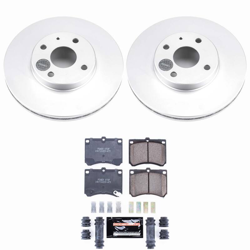 Ford Escort Brake Kit - Front - PowerStop - Z23 Coated - `91-`03