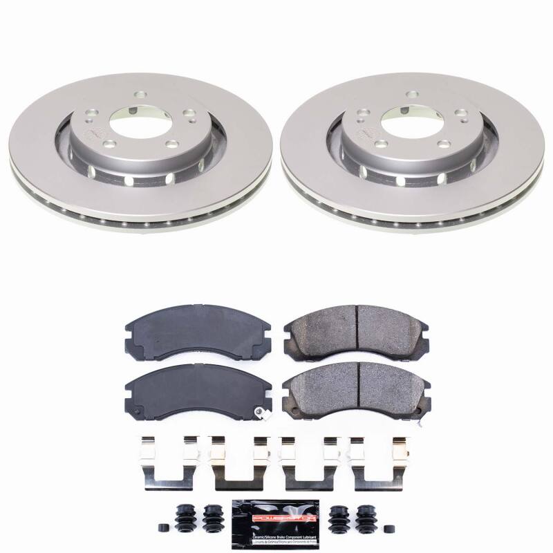 Mitsubishi Outlander Brake Kit - Front - PowerStop - Z23 Coated - `05-`06