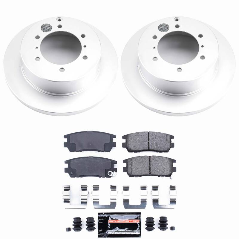 Mitsubishi Montero Brake Kit - Rear - PowerStop - Z23 Coated - `91-`00
