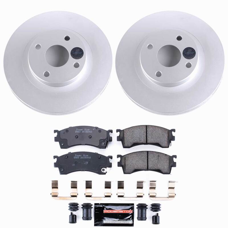 Mazda Protege Brake Kit - Front - PowerStop - Z23 Coated - `99-`00