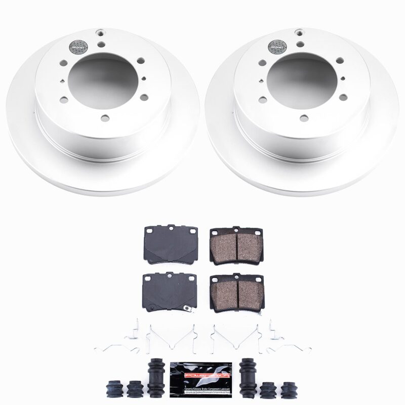 Mitsubishi Montero Sport Brake Kit - Rear - PowerStop - Z23 Coated - `97-`04
