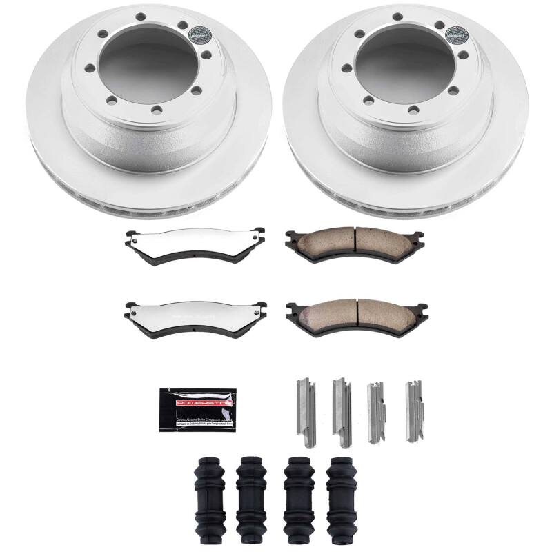 Ford E-350 Club Wagon Brake Kit - Rear - PowerStop - Z36 Coated Truck & Tow - `03-`05
