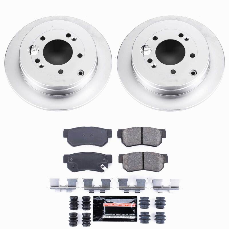 Hyundai Azera Brake Kit - Rear - PowerStop - Z23 Coated - `06-`09