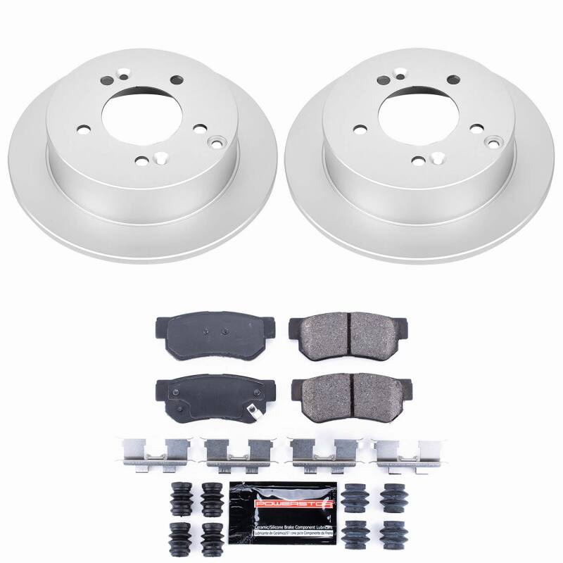 Hyundai Sonata Brake Kit - Rear - PowerStop - Z23 Coated - `06-`08