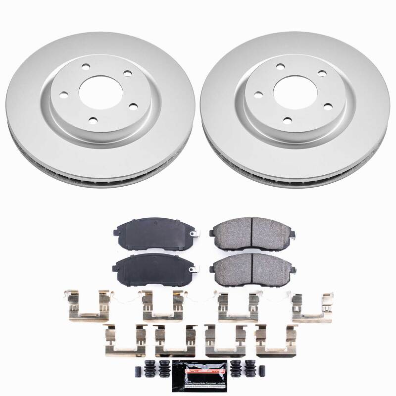 Nissan Sentra Brake Kit - Front - PowerStop - Z23 Evolution Coated - `07-`12