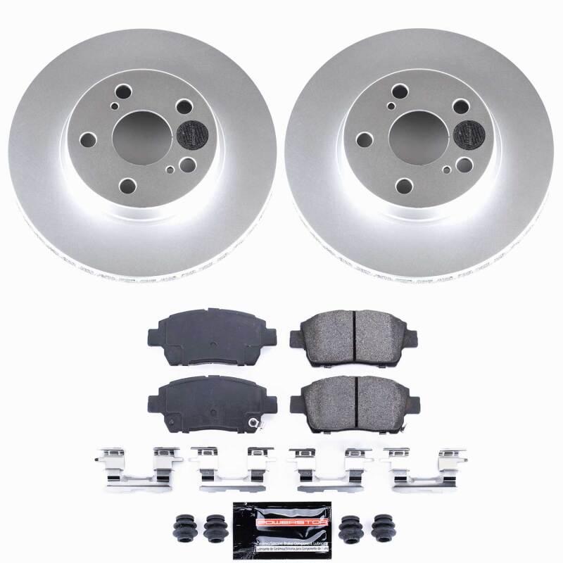 Toyota Prius Brake Kit - Front - PowerStop - Z23 Coated - `04-`09