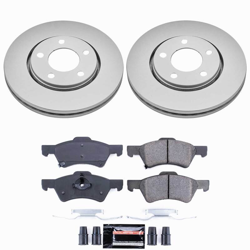 Dodge Caravan Brake Kit - Front - PowerStop - Z23 Coated - `03-`04