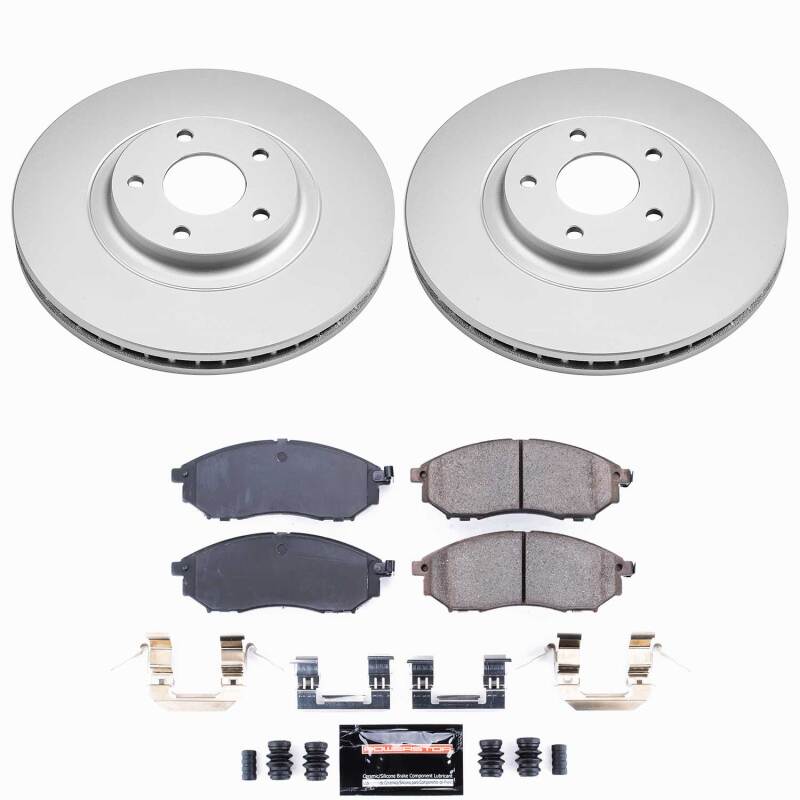 Nissan Murano Brake Kit - Front - PowerStop - Z23 Coated - `11-`14