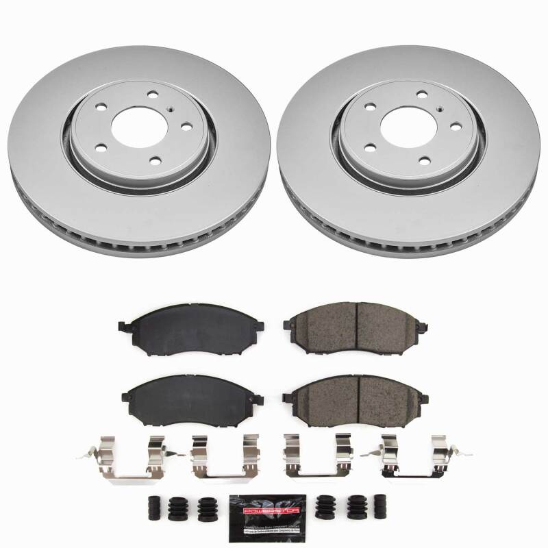 Infiniti FX35 Brake Kit - Front - PowerStop - Z23 Coated - `05-`12