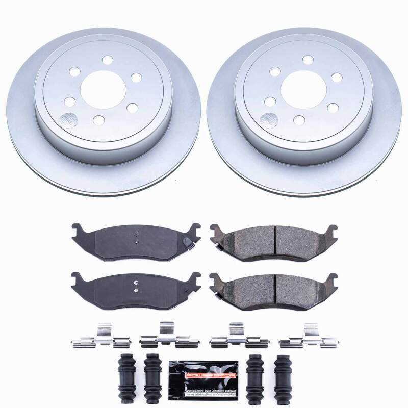 Dodge Durango Brake Kit - Rear - PowerStop - Z23 Coated - 2003