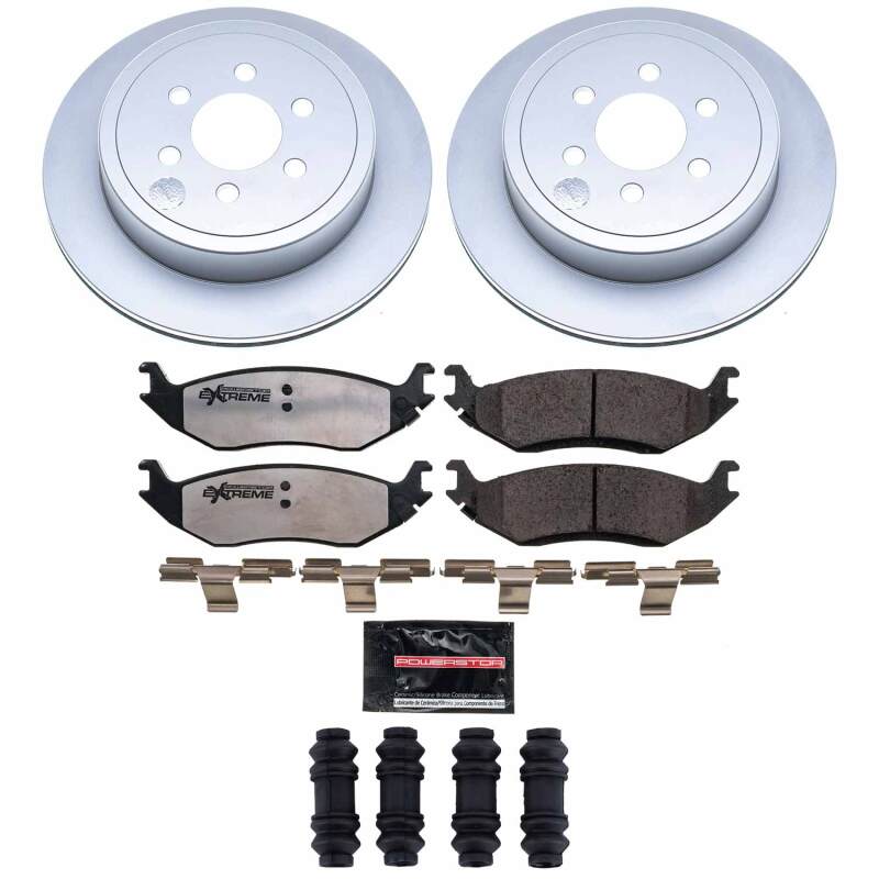 Dodge Durango Brake Kit - Rear - PowerStop - Z36 Coated Truck & Tow - 2003